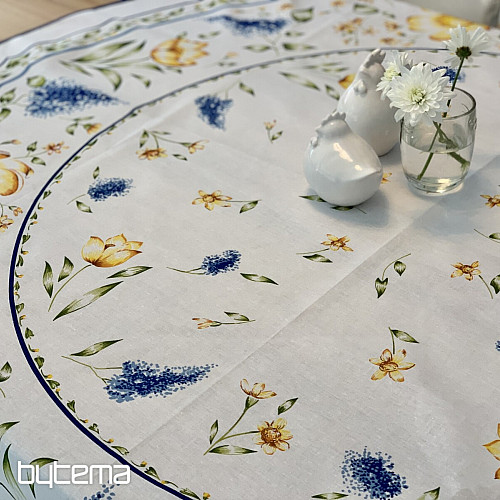 SPRING FLOWERS tablecloth and circle