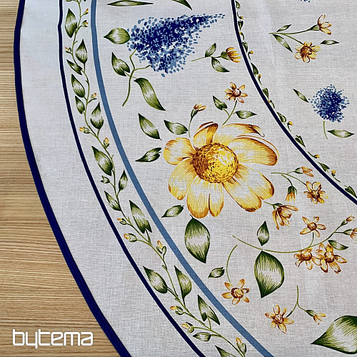 SPRING FLOWERS tablecloth and circle