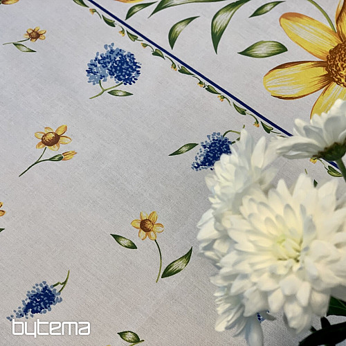 SPRING FLOWERS tablecloth and circle