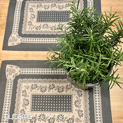 Placemats COUNTRY ROOM gray
