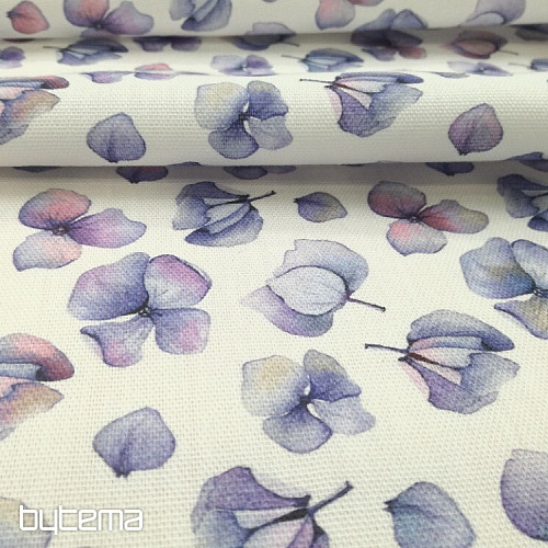 Decorative fabric Purple flowers