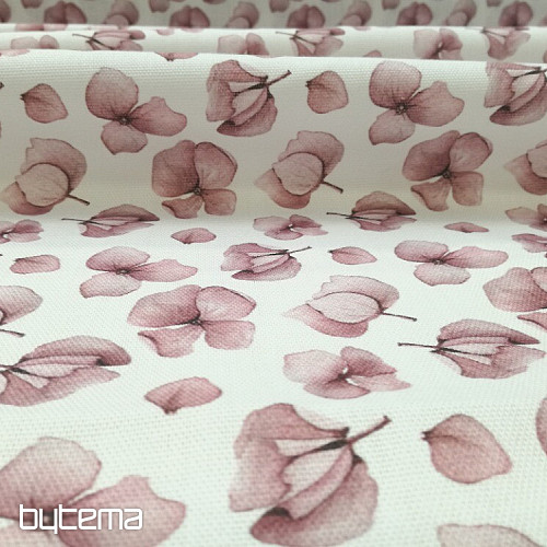 Decorative fabric MONTANA OLD PINK FLOWERS