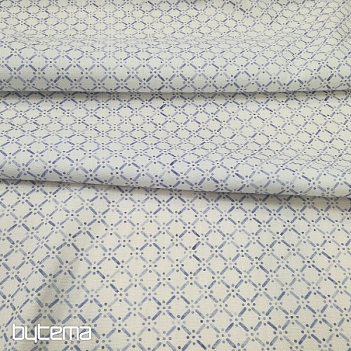 Decorative fabric Grid blue