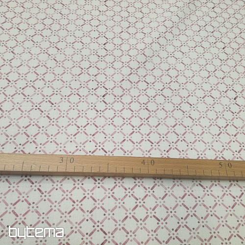 Decorative fabric Montana lattice old pink