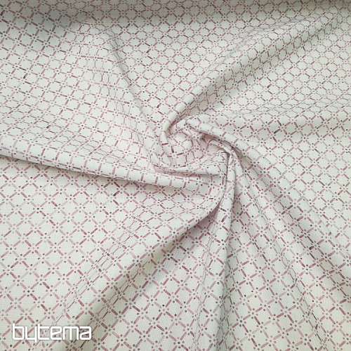 Decorative fabric Montana lattice old pink