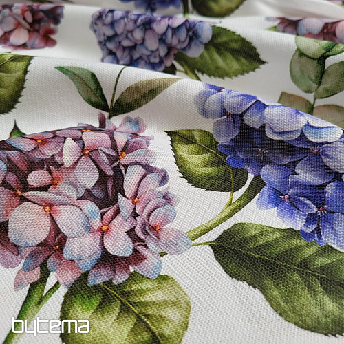 Decorative fabric HYDRANGEA PURPLE