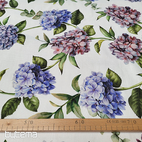 Decorative fabric HYDRANGEA PURPLE