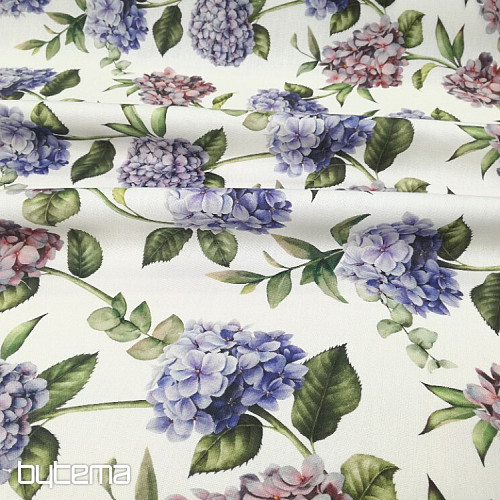Decorative fabric HYDRANGEA PURPLE
