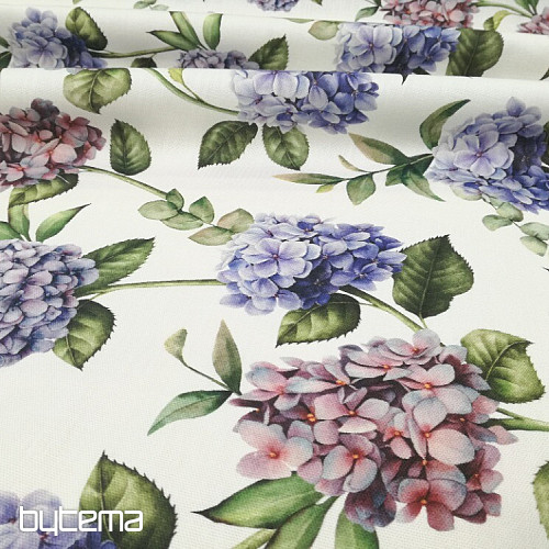 Decorative fabric HYDRANGEA PURPLE