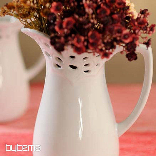 Vase LACE JUG white