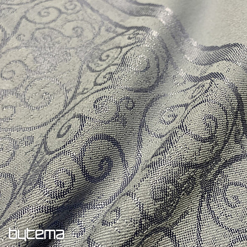 DAMASCUS gray-blue tablecloth 132x178