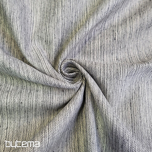 Decorative fabric VIRGO GRIS black and white highlights
