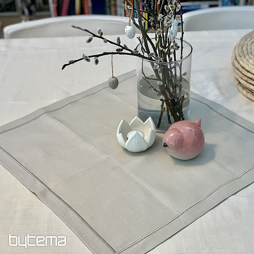 Linen tablecloth - set 130x150 50x50