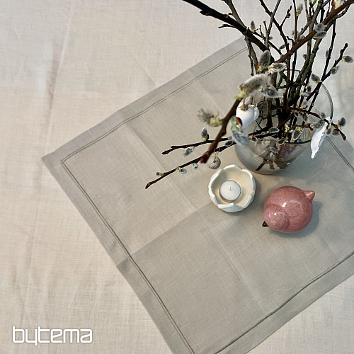 Linen tablecloth - set 130x150 50x50