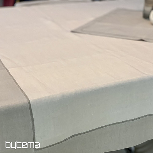 Linen tablecloth - set 130x150 50x50