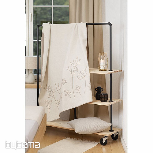 Cotton blanket DF JADE ivory 150x200 cm