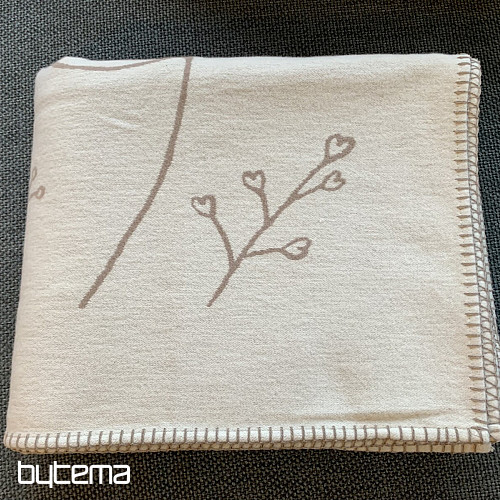 Cotton blanket DF JADE ivory 150x200 cm