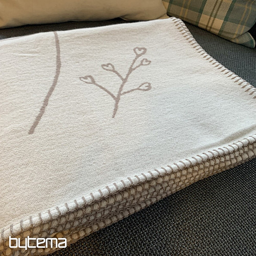 Cotton blanket DF JADE ivory 150x200 cm