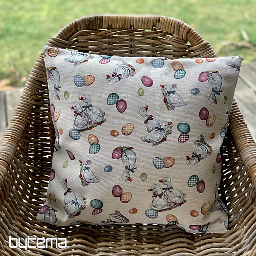 Tapestry pillowcase WHITE HUNTS