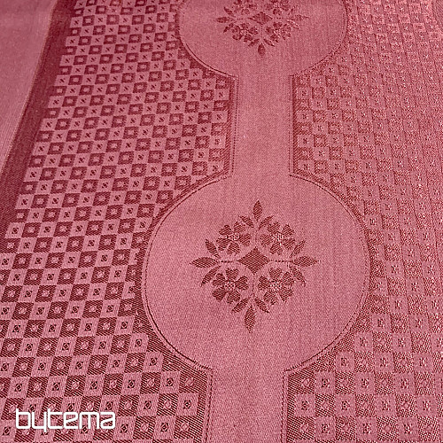 Tablecloth DAMASK terracotta 120x140