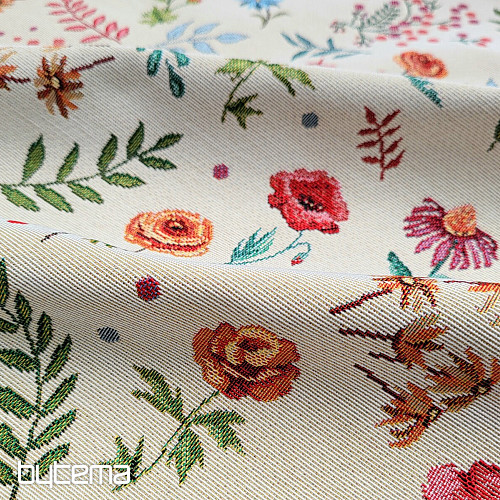 Tapestry fabric MEADOW FLOWERS