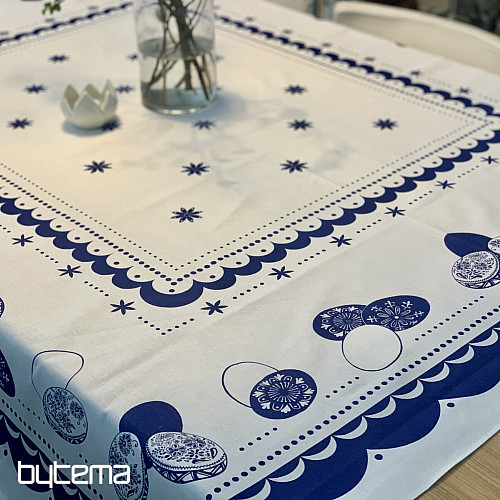 Tablecloth EASTER EGGS blue