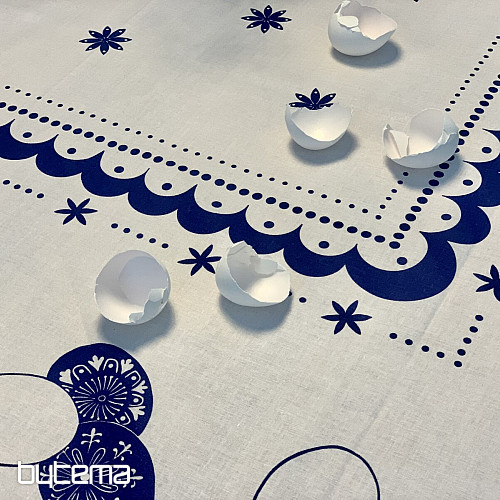 Tablecloth EASTER EGGS blue