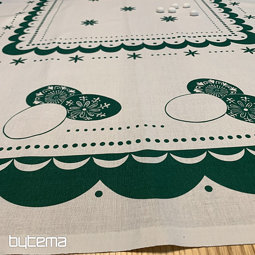 Tablecloth EASTER EGGS green