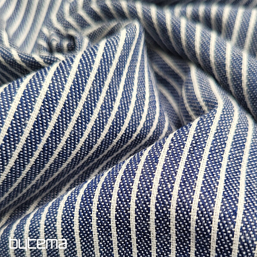 Decor. fabric NAVY BLUE STRIPE