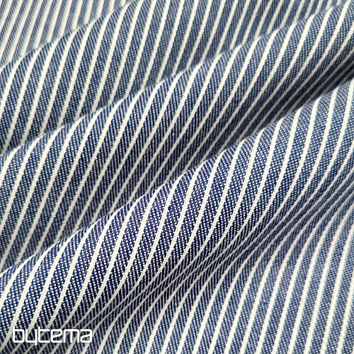 Decor. fabric NAVY BLUE STRIPE