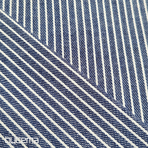 Decor. fabric NAVY BLUE STRIPE