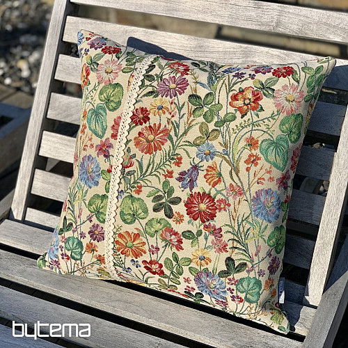 Tapestry fabric SCARLET - SUMMER MEADOW