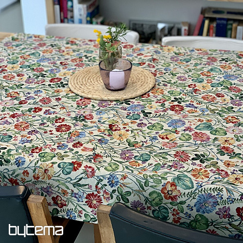 Tapestry fabric SCARLET - SUMMER MEADOW
