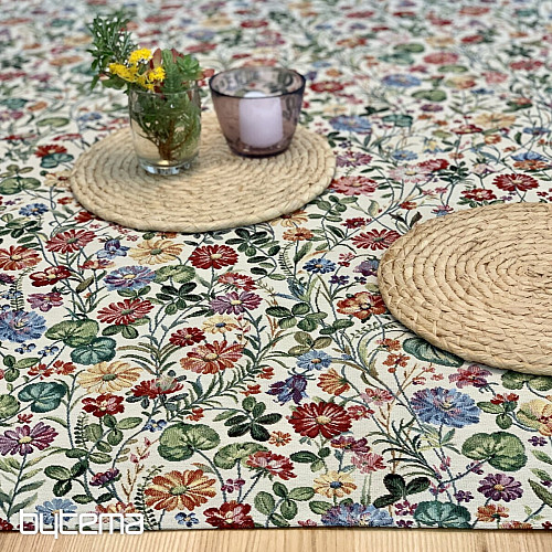 Tapestry fabric SCARLET - SUMMER MEADOW