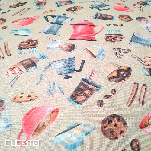 Decorative fabric CAFE