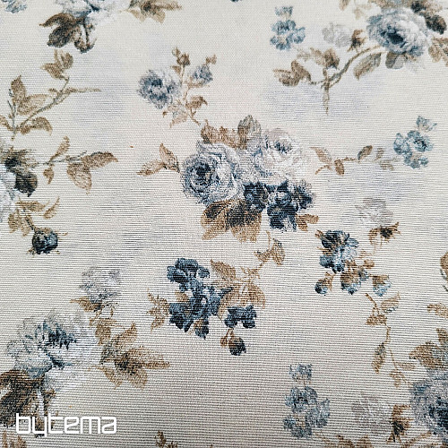 Decorative fabric BLUE ROSE ALISA