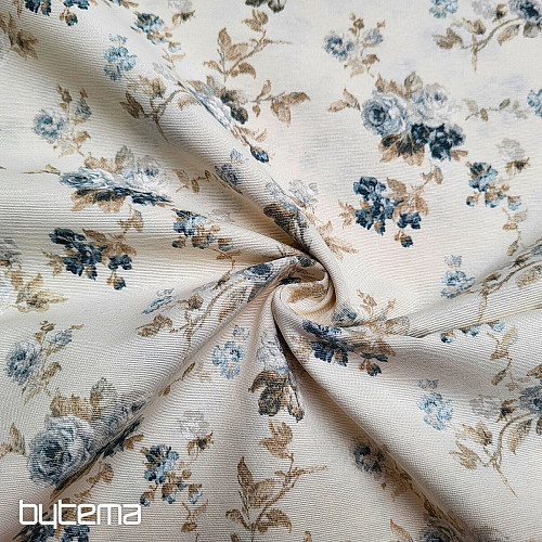 Decorative fabric BLUE ROSE ALISA