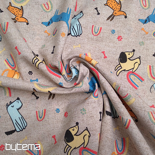 Decorative fabric DOG'S DREAM