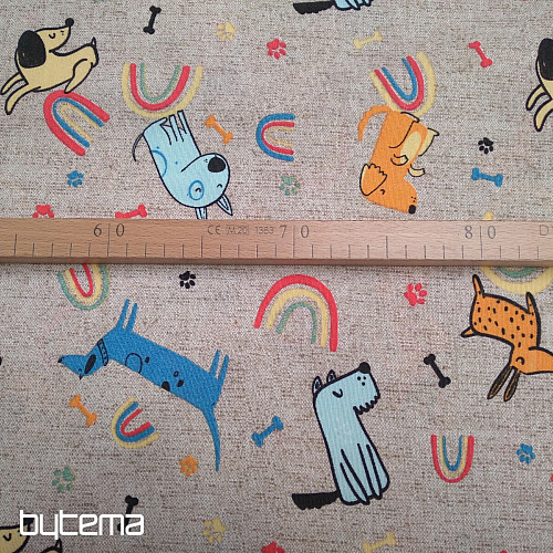 Decorative fabric DOG'S DREAM