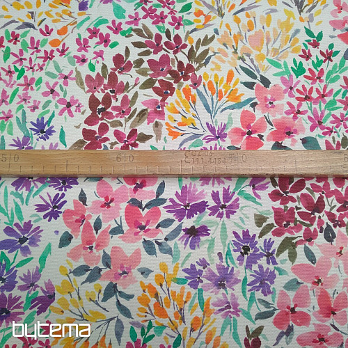 Decorative fabric FLOWERING GARDEN