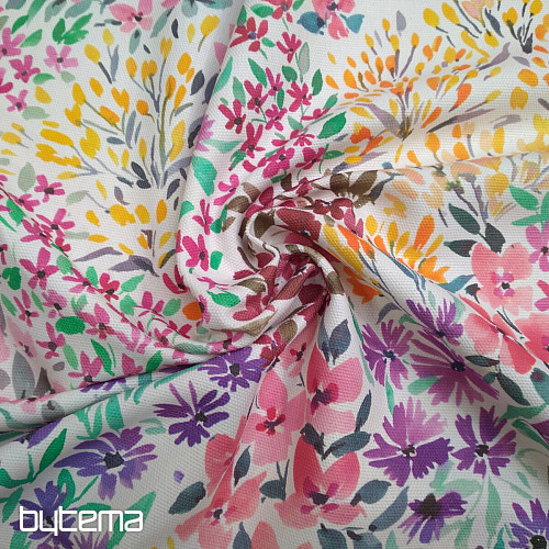 Decorative fabric FLOWERING GARDEN