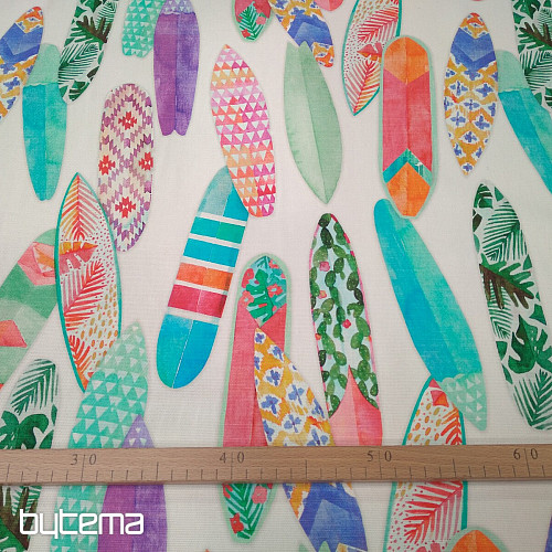 Decorative fabric SURF TURQUOISE