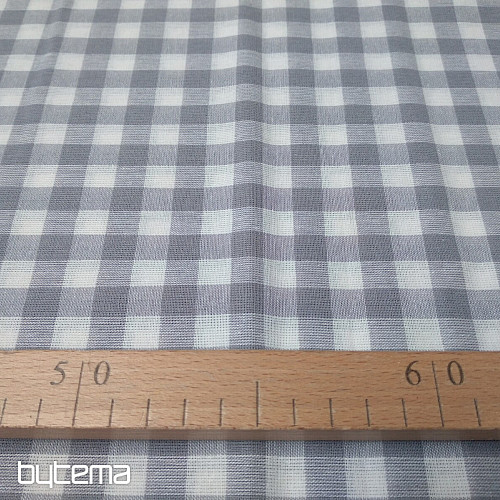 Decorative fabric KANAFAS gray 1x1 cm