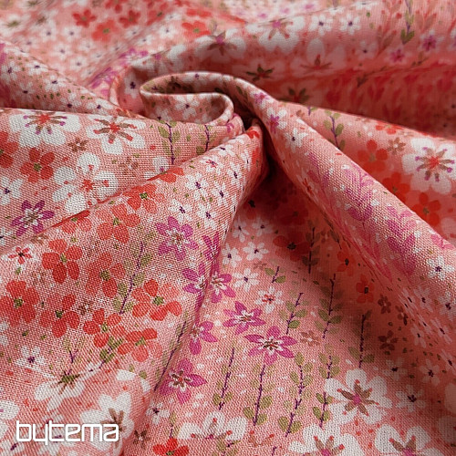Cotton fabric EMMA PINK