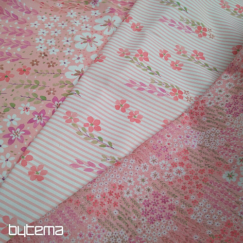 Decorative fabric AVIGNON PINK STRIPE