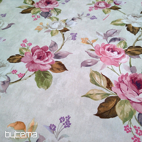 Decorative fabric CASTLE ROSE