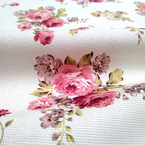 Decorative fabric WARWICK LARGE ROSE