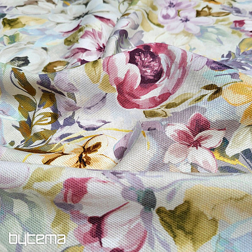 Decorative fabric PALETTE OF FLOWERS