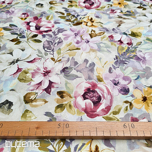 Decorative fabric PALETTE OF FLOWERS