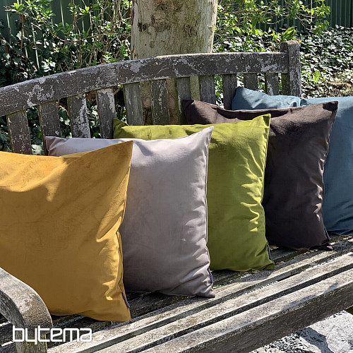 Velvet cover RIVIERA GRAY BEIGE